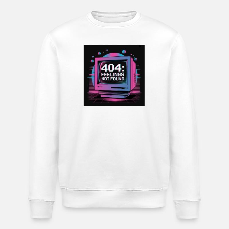 Retro Tech 404 Sentiments Introuvables Design - Sweat bio ROLLER Stanley/Stella Unisexe - blanc