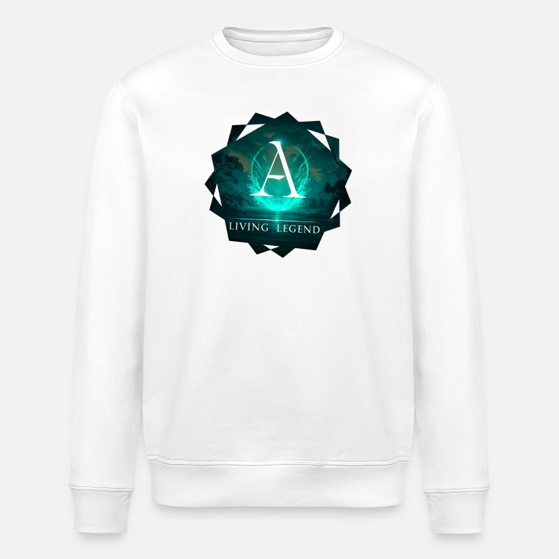 Conception mythologique d’Apsilon - Sweat bio ROLLER Stanley/Stella Unisexe - blanc