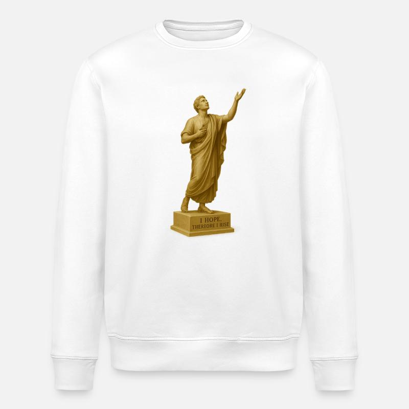 Statue d’art de l’espoir céleste - Sweat bio ROLLER Stanley/Stella Unisexe - blanc