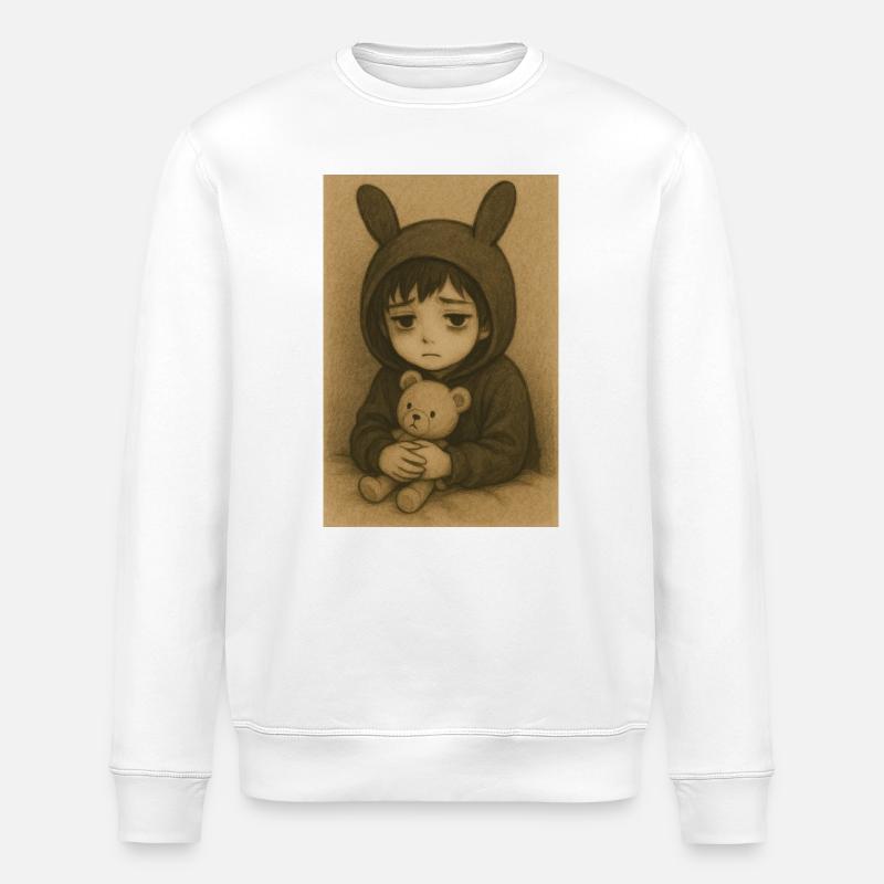 "Riku" - Stanley/Stella Unisex Bio-Sweatshirt ROLLER - Weiß