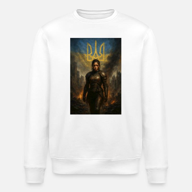 Mère Ukraine - Sweat bio ROLLER Stanley/Stella Unisexe - blanc