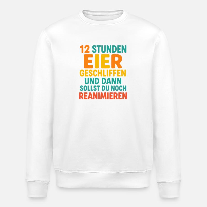 12 heures de service - Sweat bio ROLLER Stanley/Stella Unisexe - blanc