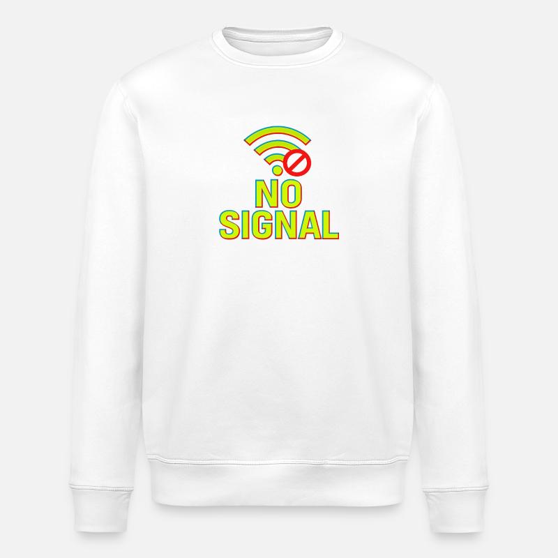 Glitch Tech Design - Stanley/Stella Unisex Bio-Sweatshirt ROLLER - Weiß