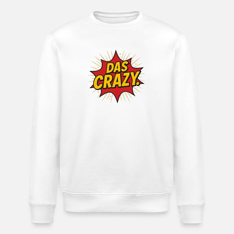 Comic Explosion Text Design - Stanley/Stella Unisex Bio-Sweatshirt ROLLER - Weiß