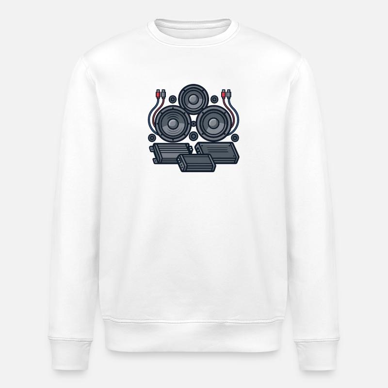 Gestaltung der Tontechnik - Stanley/Stella Unisex Bio-Sweatshirt ROLLER - Weiß