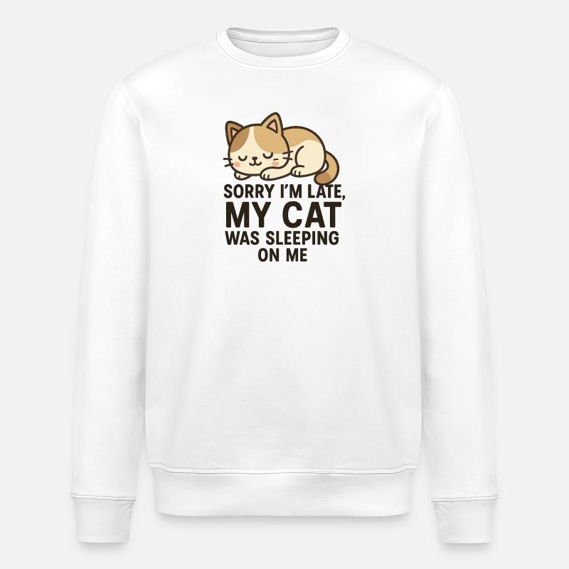 Delay Jeu avec chaton mignon - Sweat bio ROLLER Stanley/Stella Unisexe - blanc