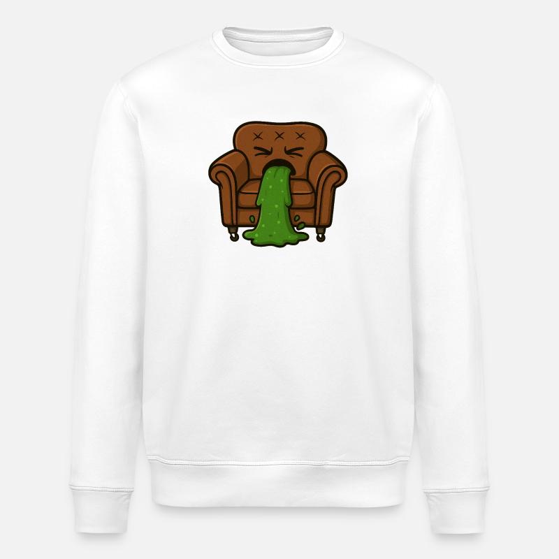 Couchi vomit - Sweat bio ROLLER Stanley/Stella Unisexe - blanc