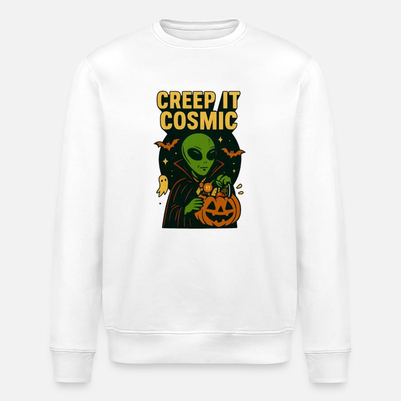 T-shirt vampire extraterrestre – Creep It Cosmic - Sweat bio ROLLER Stanley/Stella Unisexe - blanc