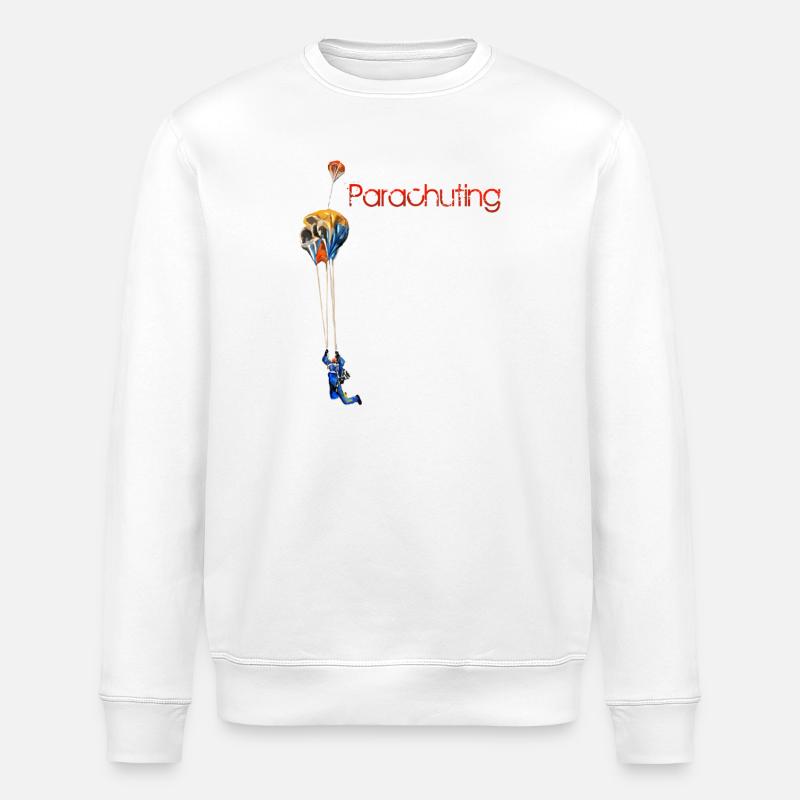 Parachuting - Stanley/Stella Unisex Bio-Sweatshirt ROLLER - Weiß