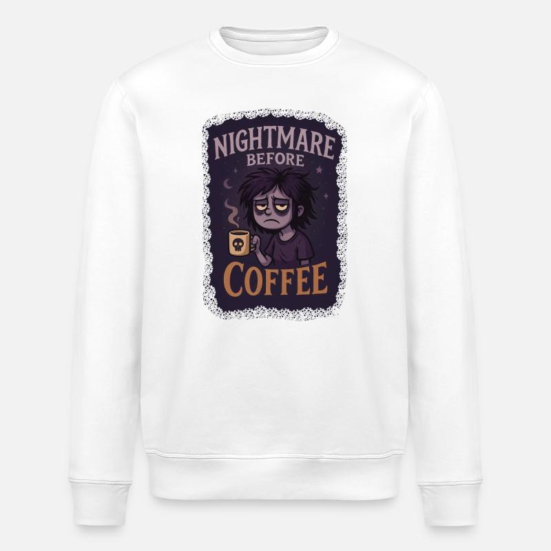 Without coffee - without me - Stanley/Stella ROLLER Unisex Organic Sweatshirt - white