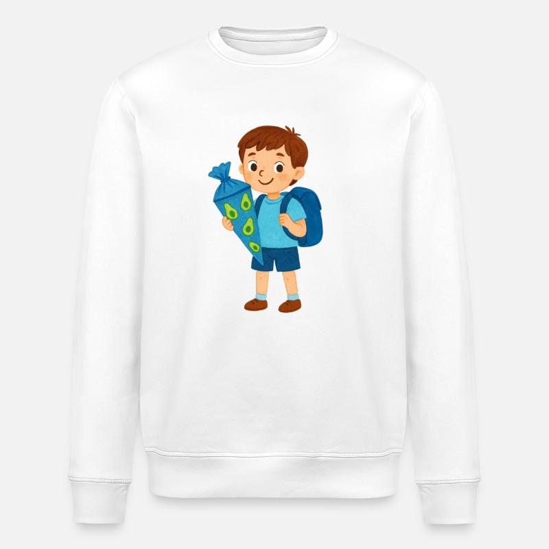 Avocado Schulheld - Stanley/Stella Unisex Bio-Sweatshirt ROLLER - Weiß