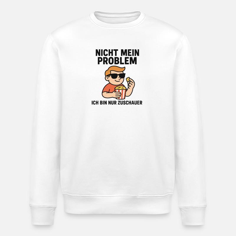 Visionneuse pas mon problème - Sweat bio ROLLER Stanley/Stella Unisexe - blanc