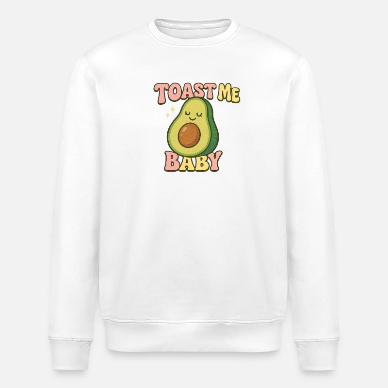 Avocado Toast Baby Design - Stanley/Stella Unisex Bio-Sweatshirt ROLLER - Weiß