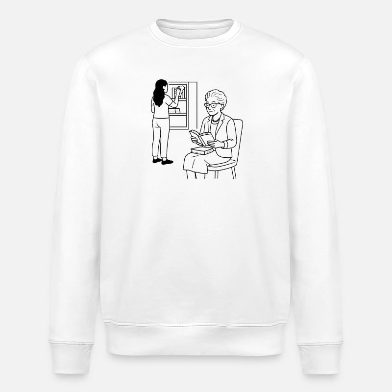 Oma Karin  - Stanley/Stella Unisex Bio-Sweatshirt ROLLER - Weiß