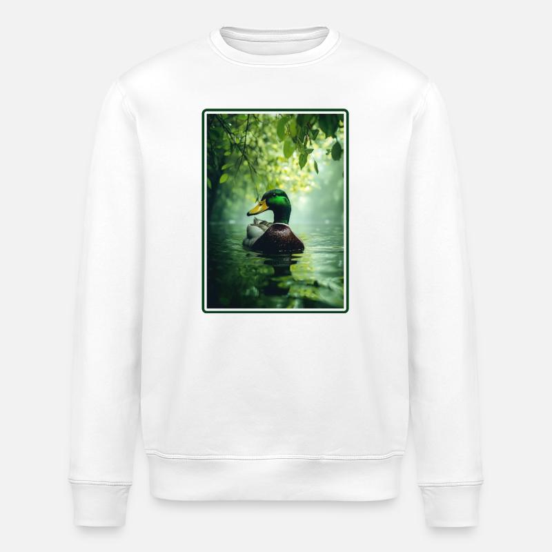 Enten Ente - Stanley/Stella Unisex Bio-Sweatshirt ROLLER - Weiß