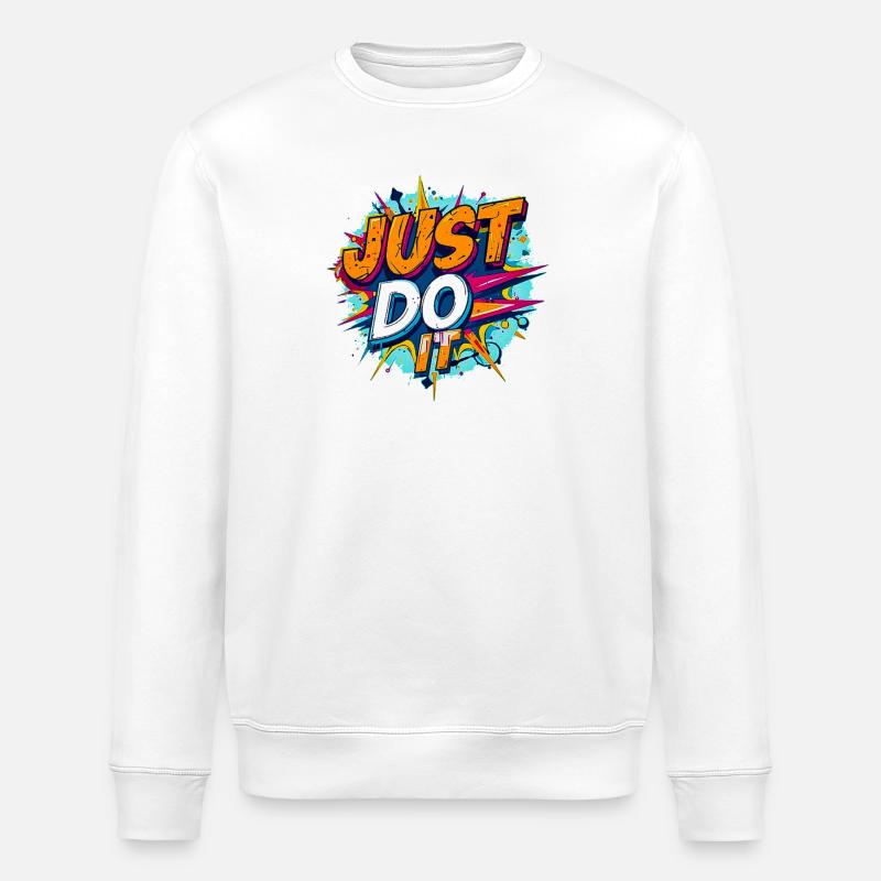 Explosive Pop-Art-Motivation - Stanley/Stella Unisex Bio-Sweatshirt ROLLER - Weiß