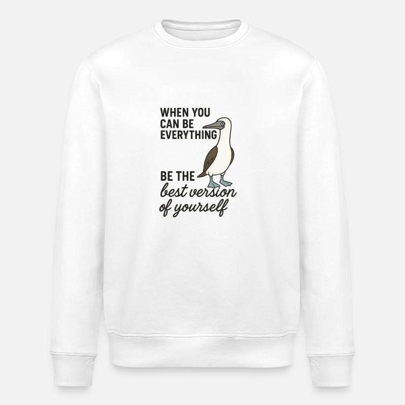 Fous à pieds bleus - Meilleure version - Sweat bio ROLLER Stanley/Stella Unisexe - blanc