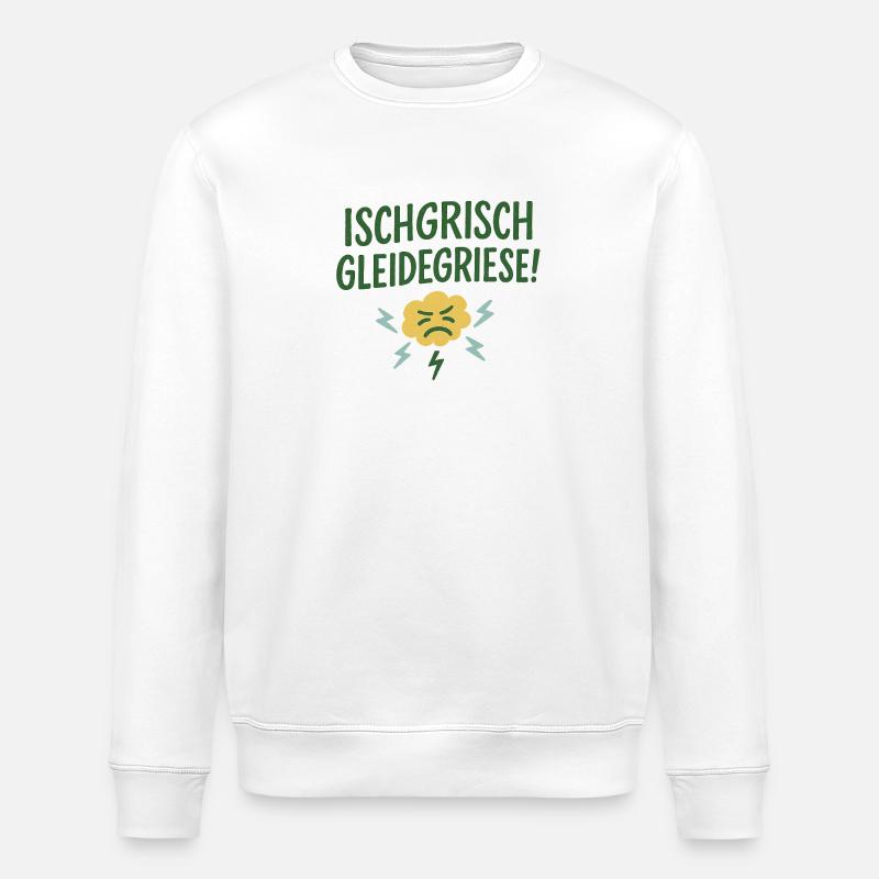 Ischgrisch gleidegriese! - Stanley/Stella Unisex Bio-Sweatshirt ROLLER - Weiß