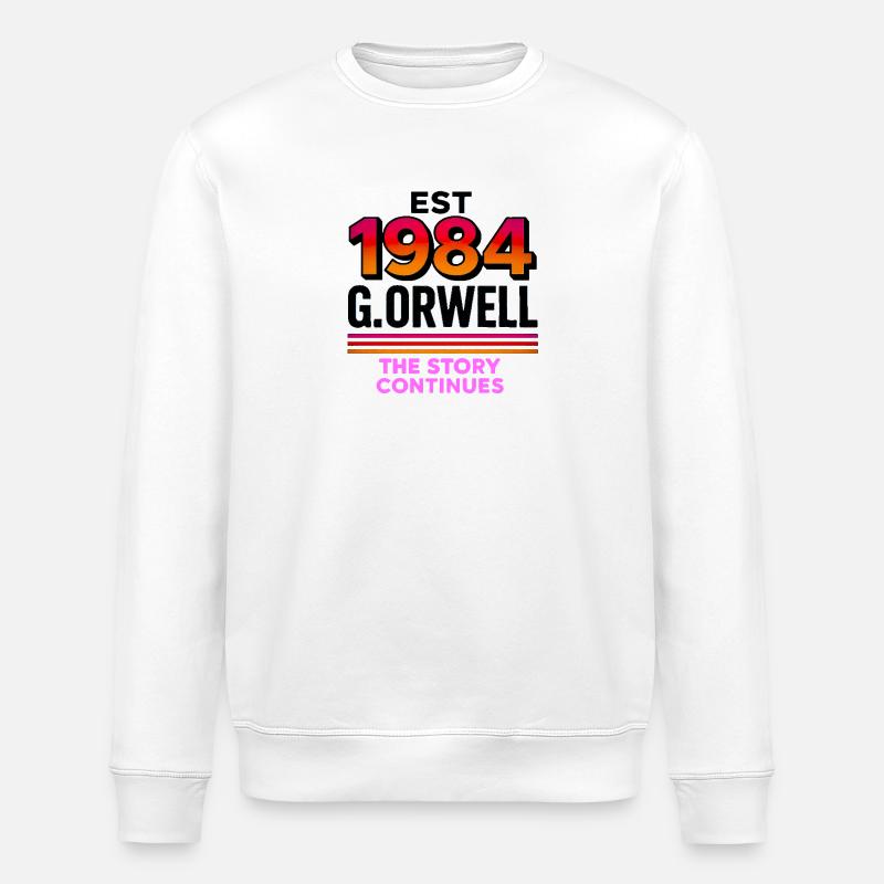 Est 1984 L’histoire continue Rétro - Sweat bio ROLLER Stanley/Stella Unisexe - blanc