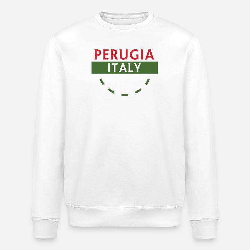 Perugia Italia Reiseabzeichen - Stanley/Stella Unisex Bio-Sweatshirt ROLLER - Weiß