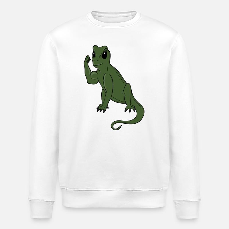 Green Lizard Flex - Stanley/Stella Unisex Bio-Sweatshirt ROLLER - Weiß