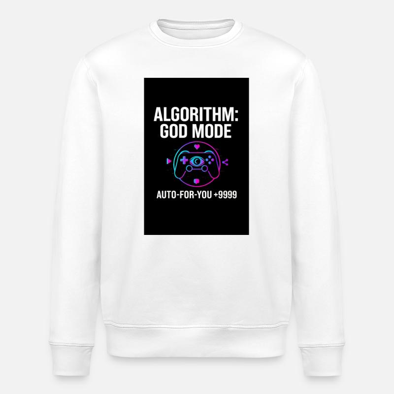 Algorithme Mode Dieu - Sweat bio ROLLER Stanley/Stella Unisexe - blanc