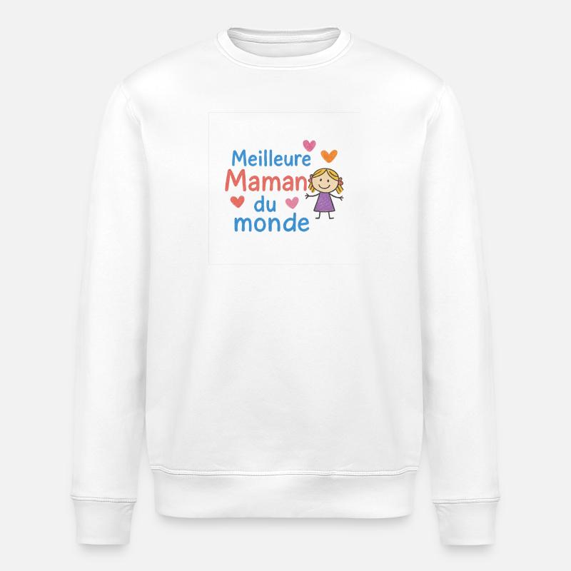 Beste Mutter der Welt - Stanley/Stella Unisex Bio-Sweatshirt ROLLER - Weiß