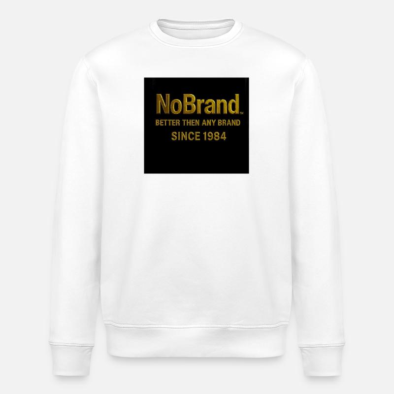 NoBrand 1984 goldenes Textdesign - Stanley/Stella Unisex Bio-Sweatshirt ROLLER - Weiß