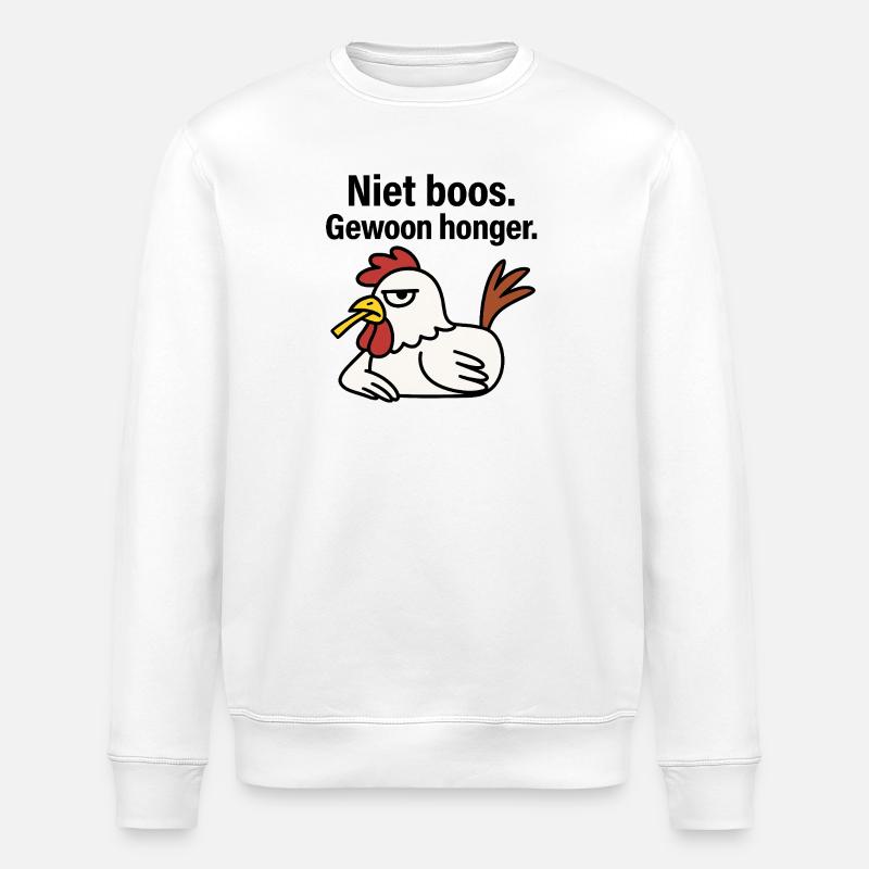 Werde nicht wütend. Nur Hunger. - Stanley/Stella Unisex Bio-Sweatshirt ROLLER - Weiß