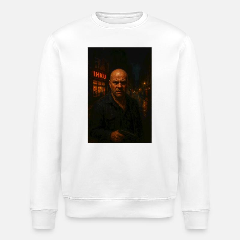Timo der Nacht - Stanley/Stella Unisex Bio-Sweatshirt ROLLER - Weiß