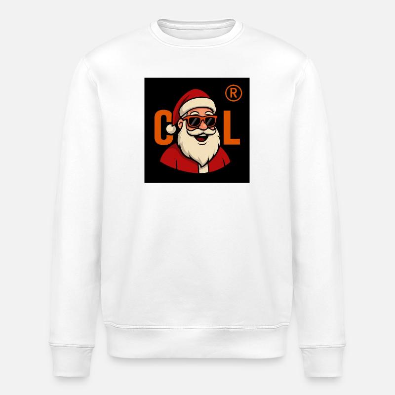 Sinterklaas avec lunettes de soleil - Sweat bio ROLLER Stanley/Stella Unisexe - blanc