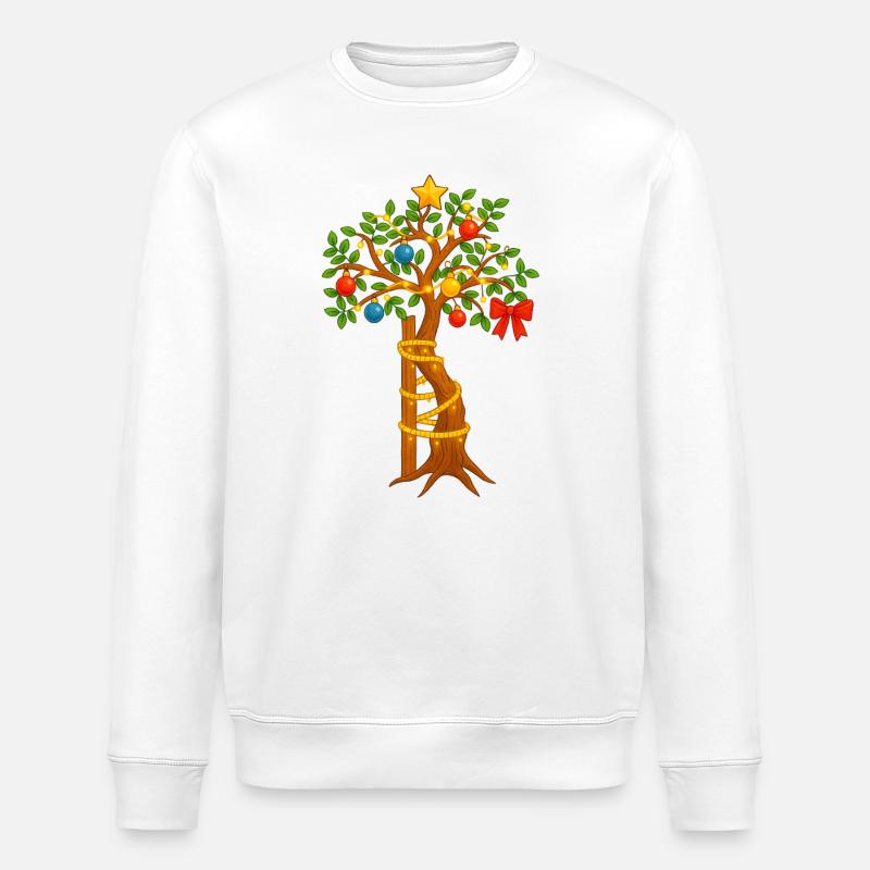 Bäumchen von Andry in weihnachtlich - Stanley/Stella Unisex Bio-Sweatshirt ROLLER - Weiß