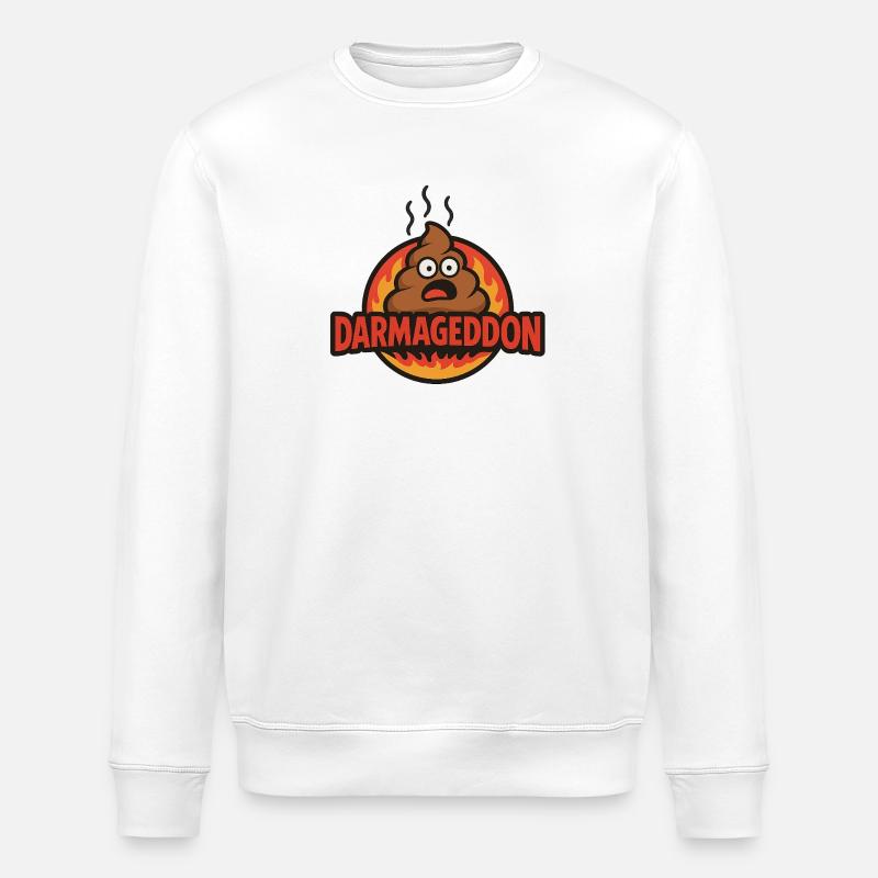 Darmageddon - Stanley/Stella Unisex Bio-Sweatshirt ROLLER - Weiß