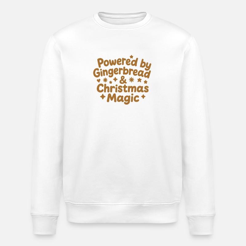 Gingerbread Christmas Magic - Stanley/Stella Unisex Bio-Sweatshirt ROLLER - Weiß