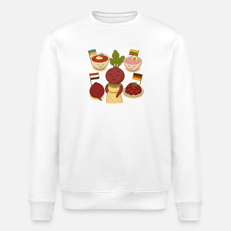 betterave - Sweat bio ROLLER Stanley/Stella Unisexe - blanc