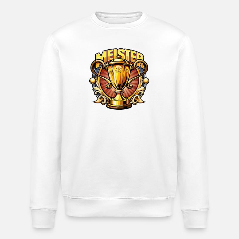 Master Cup Victory Design - Stanley/Stella ROLLER Unisex Organic Sweatshirt - white