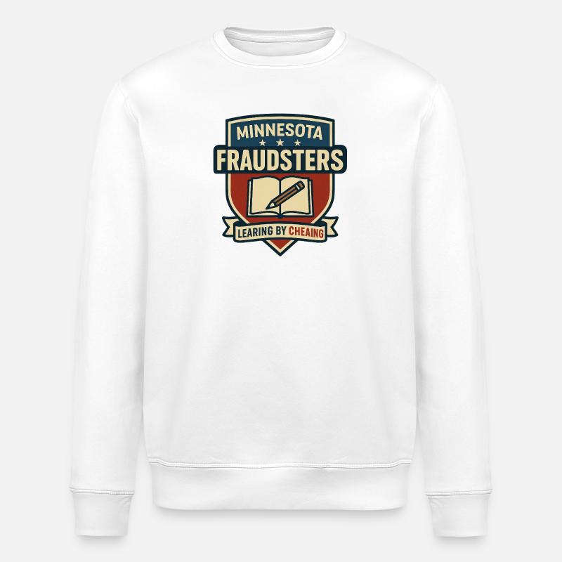 Minnesota Fraudsters Learing by Cheaing - Stanley/Stella Unisex Bio-Sweatshirt ROLLER - Weiß