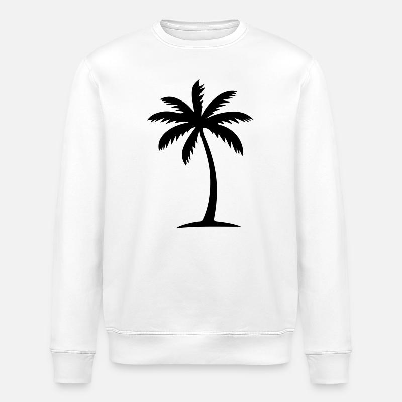 Palme Symbol - Stanley/Stella Unisex Bio-Sweatshirt ROLLER - Weiß