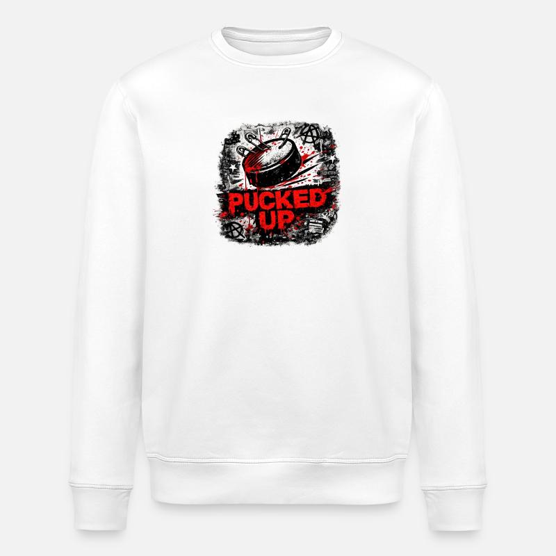 Punk graffitier déformé - Sweat bio ROLLER Stanley/Stella Unisexe - blanc