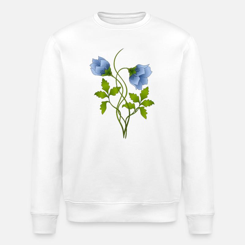 Fleur - Sweat bio ROLLER Stanley/Stella Unisexe - blanc