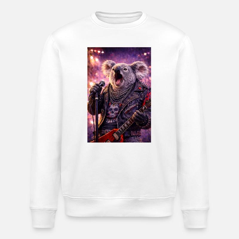 RockyZoo2 - Stanley/Stella Unisex Bio-Sweatshirt ROLLER - Weiß