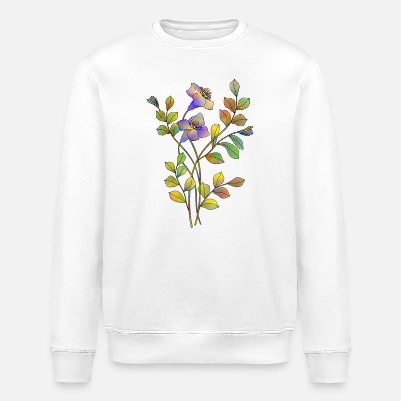 Fleur - Sweat bio ROLLER Stanley/Stella Unisexe - blanc