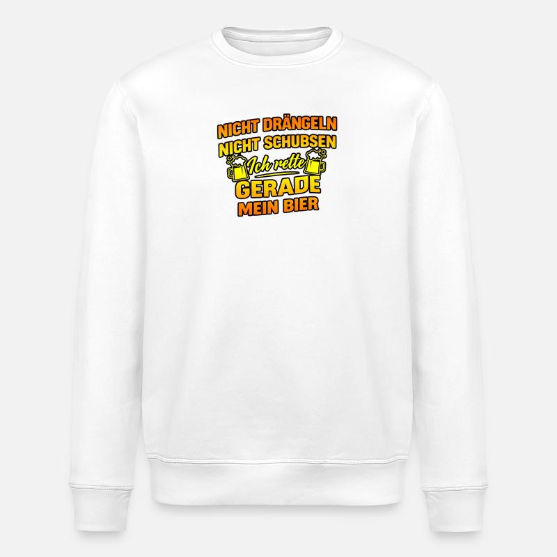 Bier retten - Stanley/Stella Unisex Bio-Sweatshirt ROLLER - Weiß