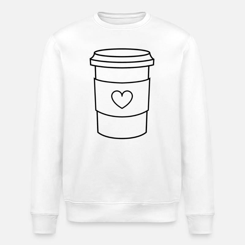 Kaffeetasse - Stanley/Stella Unisex Bio-Sweatshirt ROLLER - Weiß