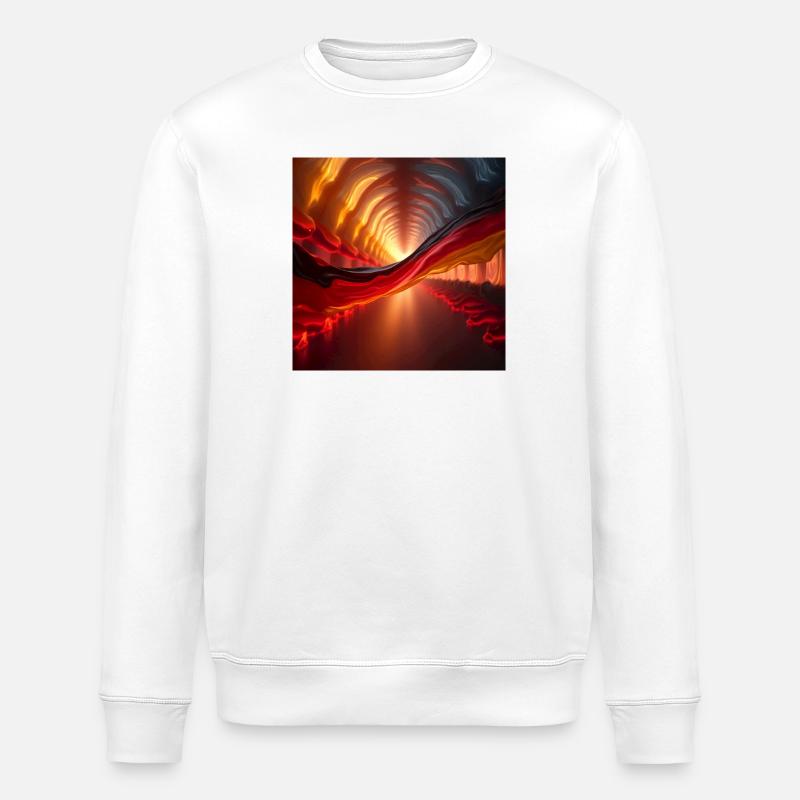 Flaggen Deutschland - Stanley/Stella Unisex Bio-Sweatshirt ROLLER - Weiß