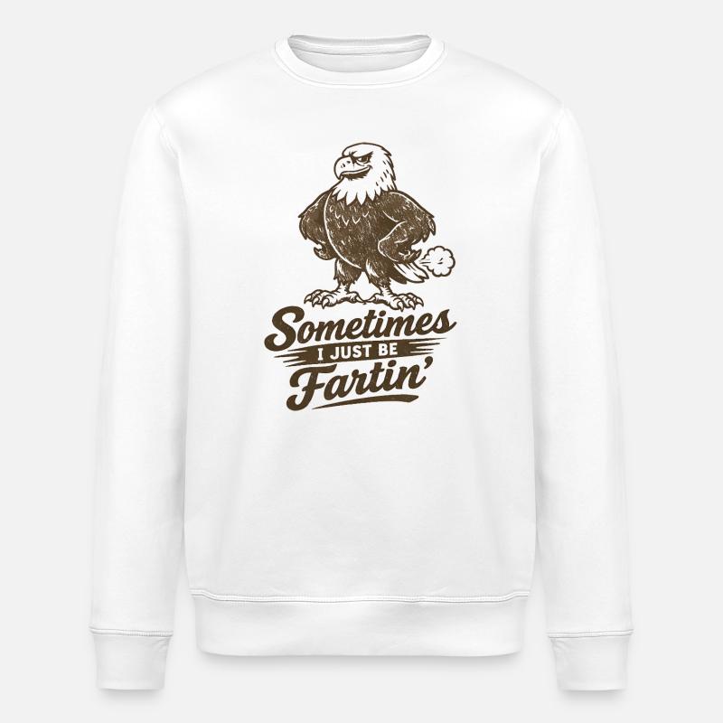 Parfois, je pète simplement. - Sweat bio ROLLER Stanley/Stella Unisexe - blanc