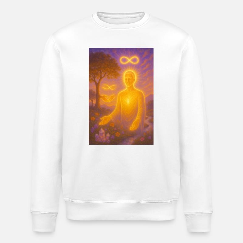 Aura d’Infini - Sweat bio ROLLER Stanley/Stella Unisexe - blanc