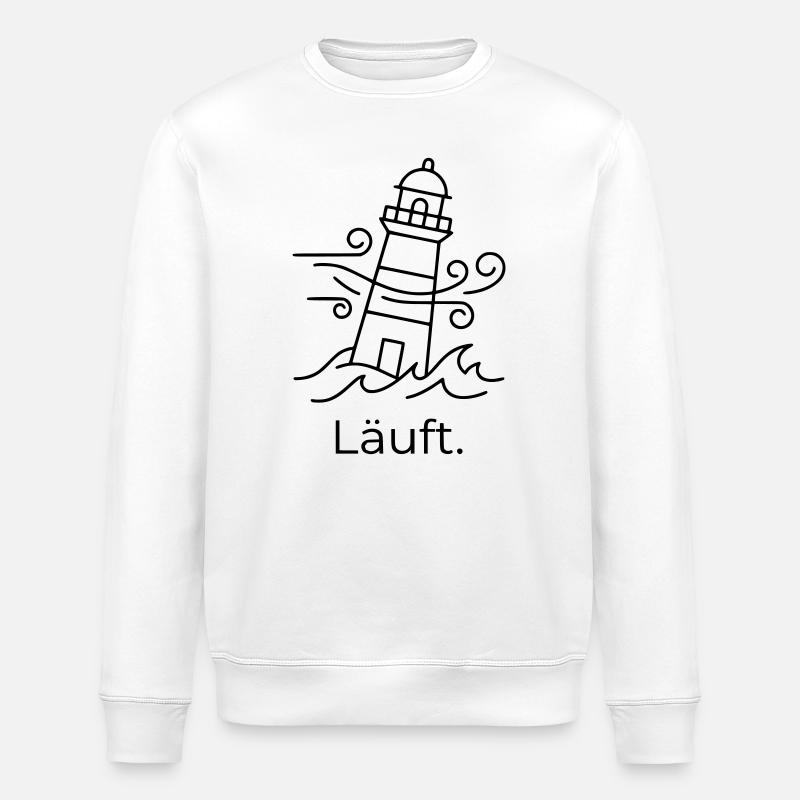 Läuft Leuchtturm - Stanley/Stella Unisex Bio-Sweatshirt ROLLER - Weiß