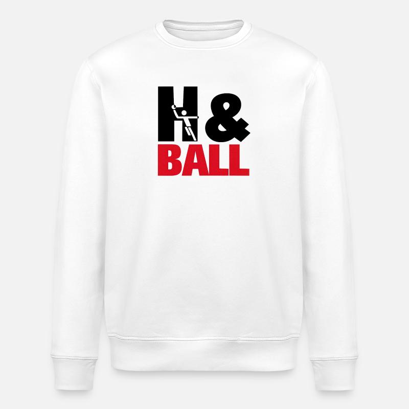 H&Ball par handballtrainer.de - Sweat bio ROLLER Stanley/Stella Unisexe - blanc