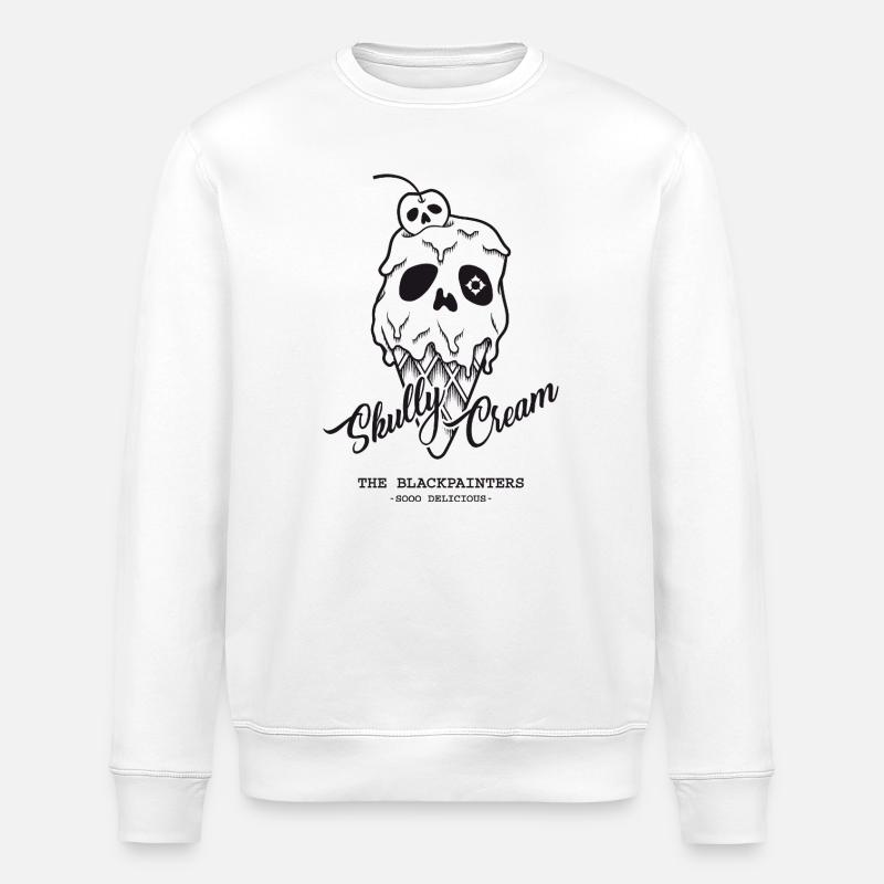 Skully Cream - Stanley/Stella Unisex Bio-Sweatshirt ROLLER - Weiß